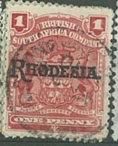 Rhodesia, př. na British South Africa Company, různý nominál