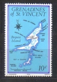 Bequia Island - mapka - různý nom.