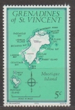 Mustique Island - mapka - různý nom.