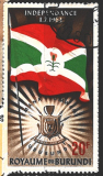Burundi indep vlajka růz nom