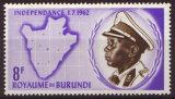 Royaume du Burundi Indépendance 1962 (mapa)růz nom