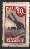 IBERIA/LISBOA, šp.let.společnost, zúčtovací vyd. Let.společnosti pro lety do Lis