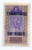 TERRITOIRE DU NIGER přetisk na zn. HAUT Senegal et NIGER A.O.F. - různý nom.