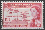 St. Christopher / The West Indies Federation 1958 - různý nom.