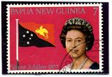 Papua Nova Guinea  + panovnik + vlajka země