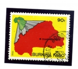 Burkina Faso + mapa země 