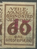 Veile - Vandel - Grindsted, dánská privátní železniční, 1914-54, různý nominál
