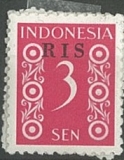 RIS, př. na Indonéské republice, 1948, různý nominál
