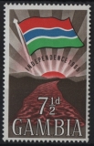 Gambia Independence 1965 (vlajka nebo znak růz)