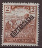 Maďarská rep. 1918 (př. Koztársaság)