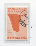 Zambia + mapa země Namibia