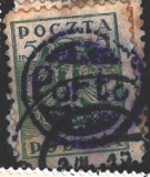 Krakow 11, polská místní doplatní 1919, různý nominál