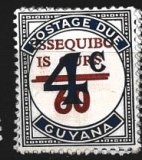 Guyana př. na doplatní zn. Essequibo is ours, stejná známka