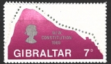 Gibraltar NEW CONSTITUTION 1969, různý nominál