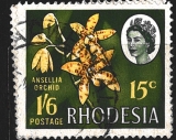 Rhodesia, duální měna (jediná emise v Commonwealthu), stejná známka