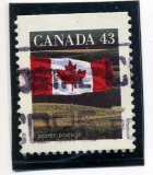 CANADA + vlajka země, ražená