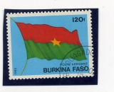 BURKINA FASO letecká , + vlajka země 1985, ražená