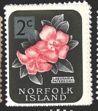 Norfolk Island, př. nové měny centy na d., různá známka