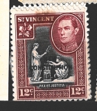 St. Vincent, př. NEW CONSTITUTION 1961, různý nom. a obraz