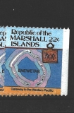 Marshall Islands - ostrov Enewetak - mapa