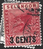 Selangor měn přetisk růz nom