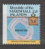 Marshall Islands - mapka ostr. Enewetak
