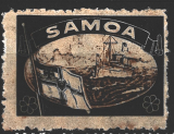 Samoa, Německo 1921, smuteční viněta 