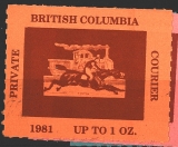 British Columbia, private courier - různý nom.