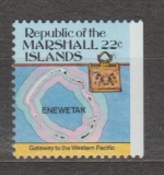 Marshall Islands - mapka ostr. Enewetak  **