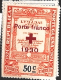Portugal přetisk Porte franco příplatková pro červený kříž vývoj růz nom