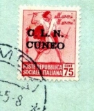 Itaálie partzánské vydání cuneo výstřižek růz nom