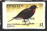 St.Kitts, př. INDEPENDENCE 1982, různá známka