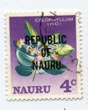 Republic of Nauru přetisk na známce Nauru, ražená