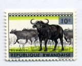 REPUBLIQUE RWANDAISE stříbrný přetisk měnový hodnotový na zn.RUANDA-URUNDI