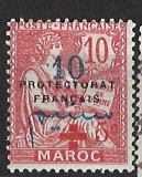 Maroko - protektorát - červený kříž