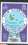 nev Hebrides condominium mapa jednoho z ostrovů