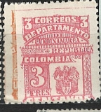Departamento de Cundinamarka/Republica de Colombia, různá známka