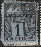 GUADELOUPE, př. na Fr.koloniích, různý nominál
