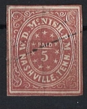 Nashville tenesee poštmistrovské provizorium Konfedereace z aukce