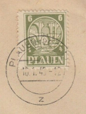 Plauen, něm.lokál 1945 výstřižek