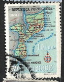 Mozambik mapa růz nom