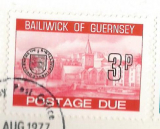 Guernsey Bailiwick doplatní výstřižek růz nom