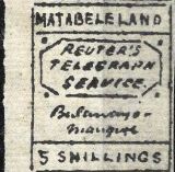 Matabeleland telegrafní,na tenkém papíře, různý nomin!
