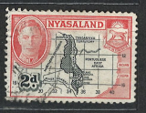 Nyasaland mapa