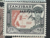 Zanzibar jamhuri mapa růz nom