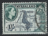 Nyasaland mapa