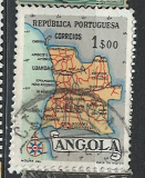 Angola - mapa, různý nom. 