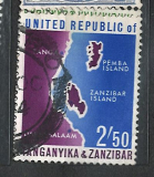 Zanzibar a Tanganika - vývoj, mapa, různý nom. 
