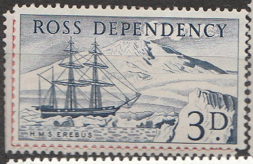 Ross dependency, první emise, různý známkový obraz