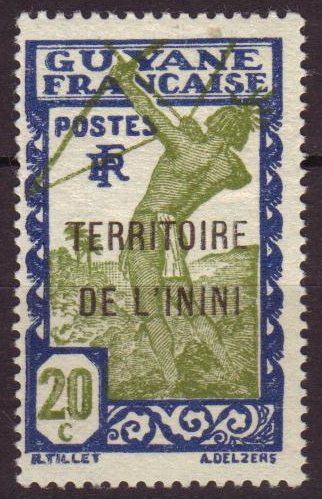 Territoire de l´Inini (př. na Guyane Francaise RF) růz nom